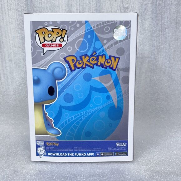 Funko Pop! Games Pokemon LAPRAS Pearlescent Pokemon Center Exclusive #864 NEW - Picture 4 of 8